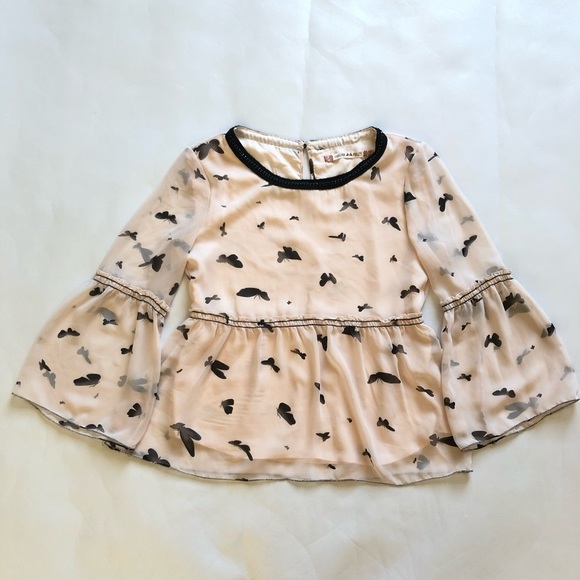 Chelsea & Violet Butterfly Bell Sleeve Blouse - Picture 3 of 10